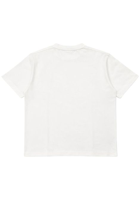 T-shirt bambina panna in cotone ElISABETTA FRANCHI | EFTS220/SUPANNA