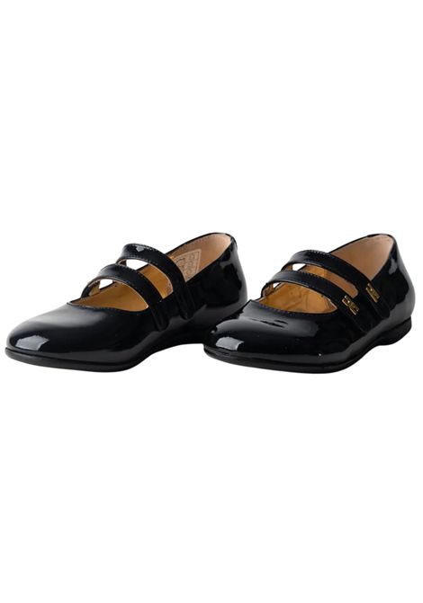 Ballerina bambina nera in pelle verniciata ElISABETTA FRANCHI | F1A3E0322/PIANERO