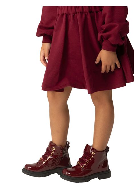 Scarpe bambina bordeau in pelle verniciata ElISABETTA FRANCHI | F1A5E0381/PIABORDEAU