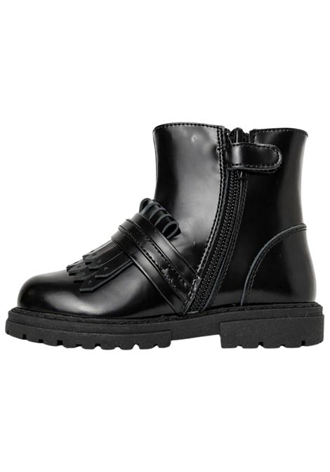 Scarpe bambina nere in pelle ElISABETTA FRANCHI | F1A5E0385/PIANERO