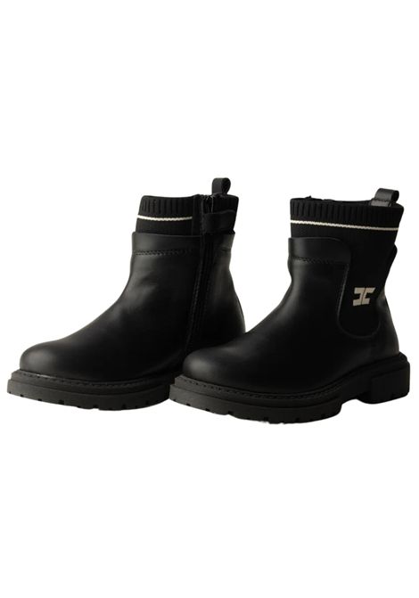 Scarpe bambina nere in pelle ElISABETTA FRANCHI | F1A5E0391/PIANERO