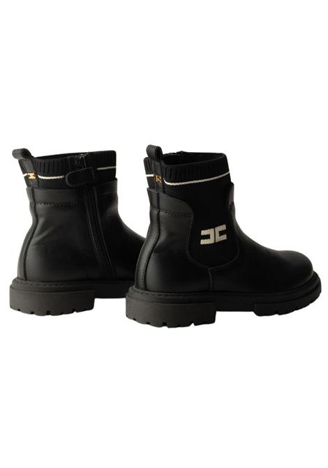 Scarpe bambina nere in pelle ElISABETTA FRANCHI | F1A5E0391/PIANERO