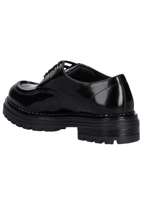 Scarpe bambina nere in pelle ElISABETTA FRANCHI | F4A4E0402/PIANERO