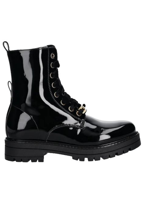 Anfibio bambina nero in pelle verniciata ElISABETTA FRANCHI | F4A5E0414/PIANERO