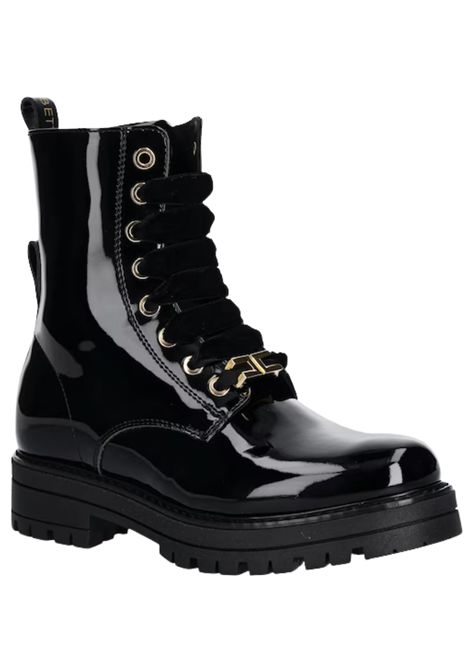 Anfibio bambina nero in pelle verniciata ElISABETTA FRANCHI | F4A5E0414/PIANERO