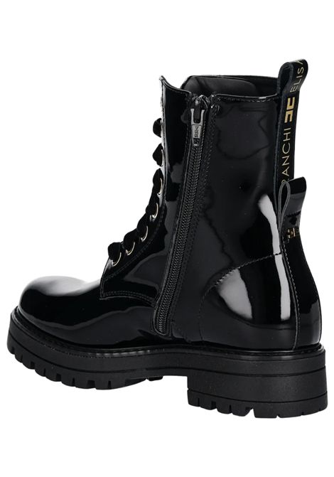 Anfibio bambina nero in pelle verniciata ElISABETTA FRANCHI | F4A5E0414/PIANERO