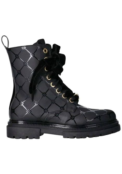 Anfibio bambina nero in pelle ElISABETTA FRANCHI | F4A5E0434/PIANERO