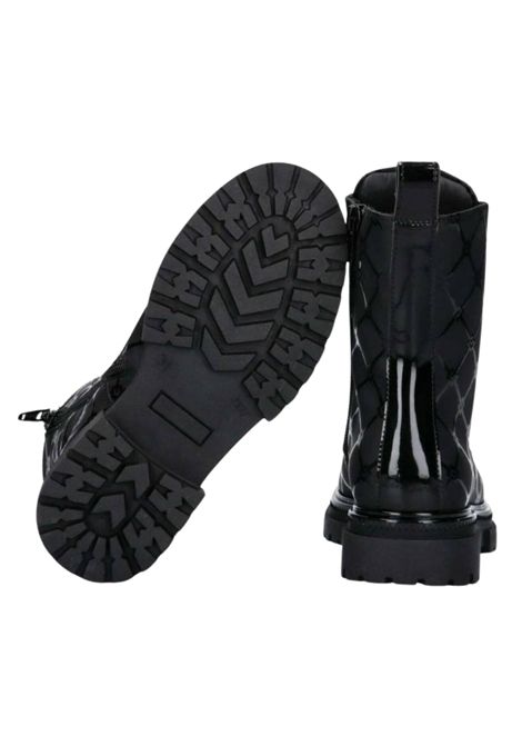 Anfibio bambina nero in pelle ElISABETTA FRANCHI | F4A5E0434/PIANERO