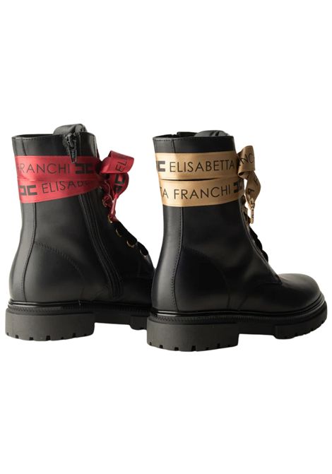 Anfibio bambina nero in pelle ElISABETTA FRANCHI | F4A5E0436/PIANERO