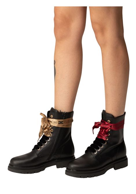 Anfibio bambina nero in pelle ElISABETTA FRANCHI | F4A5E0436/PIANERO