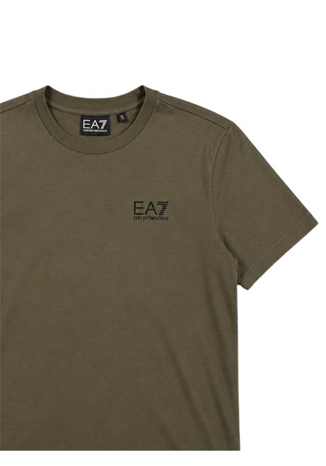 T-shirt bambino verde in cotone EMPORIO ARMANI | 7B000020VERDE