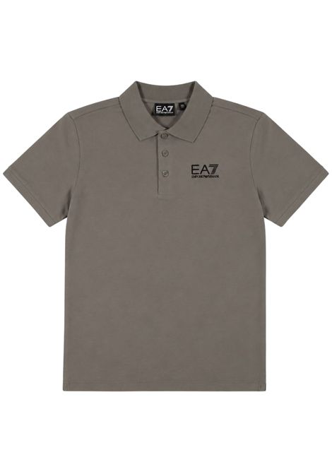 Polo bambino grigia in cotone EMPORIO ARMANI | 7B000022GRIGIO
