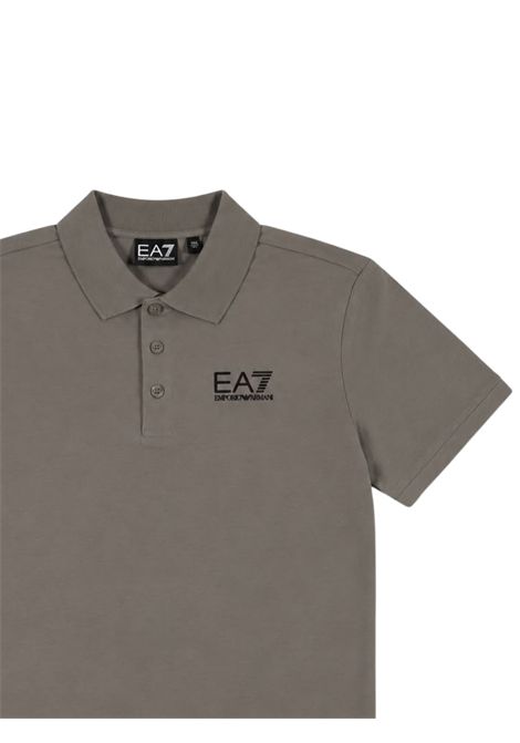 Polo bambino grigia in cotone EMPORIO ARMANI | 7B000022GRIGIO