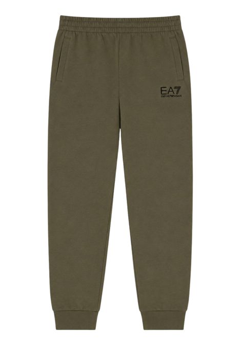Pantalone bambino verde in cotone EMPORIO ARMANI | 7B000027VERDE