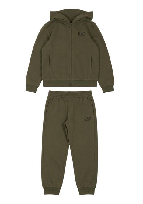 Green cotton baby set EMPORIO ARMANI | 7B0000311VERDE