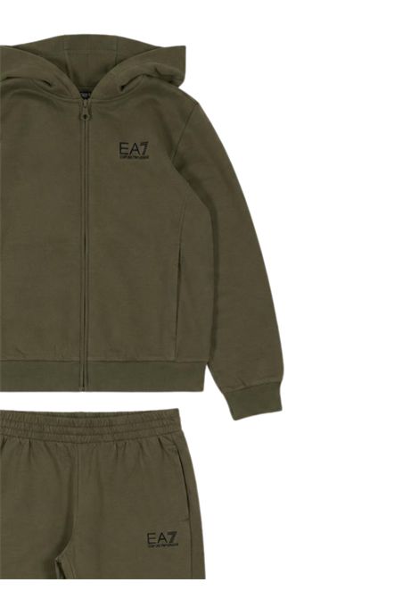 Green cotton baby set EMPORIO ARMANI | 7B0000311VERDE