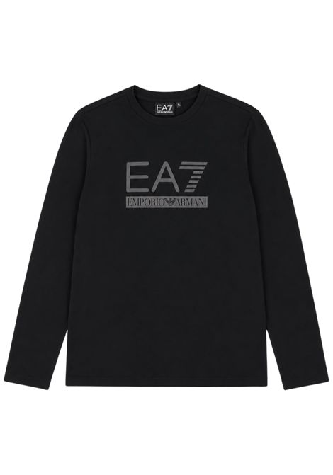 Black cotton T-shirt for children EMPORIO ARMANI | 7B000351NERO
