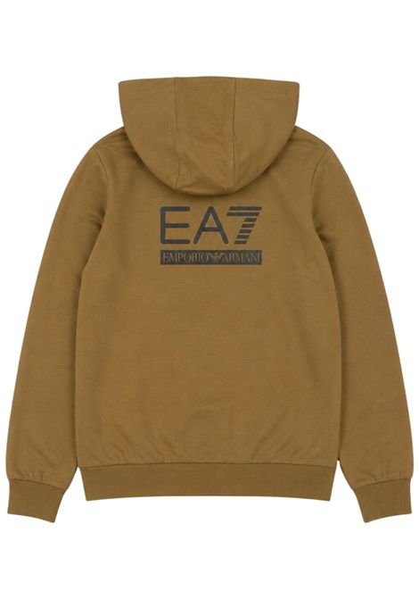 Green cotton sweatshirt for children EMPORIO ARMANI | 7B000353VERDE