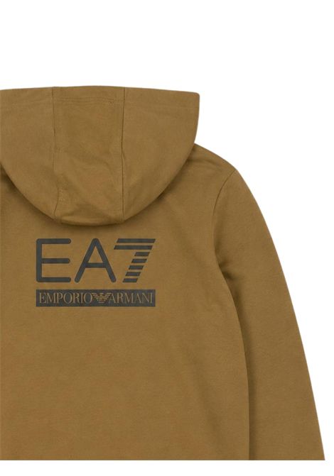 Green cotton sweatshirt for children EMPORIO ARMANI | 7B000353VERDE