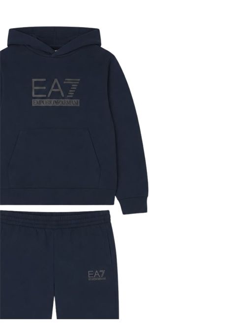 Blue cotton baby set EMPORIO ARMANI | 7B000355BLU