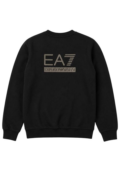 Felpa bambino nera in cotone EMPORIO ARMANI | 7B000356NERO