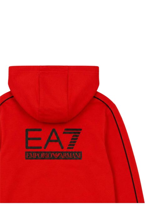 Felpa bambino rossa in cotone EMPORIO ARMANI | 7B000358ROSSO