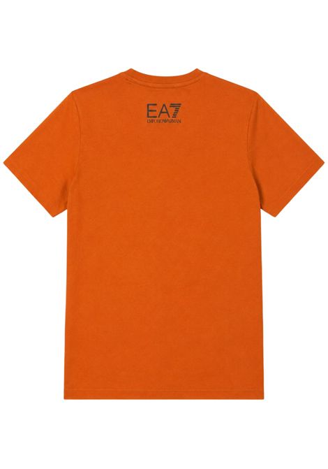 T-shirt bambino arancio in cotone EMPORIO ARMANI | 7B000364ARANCIO
