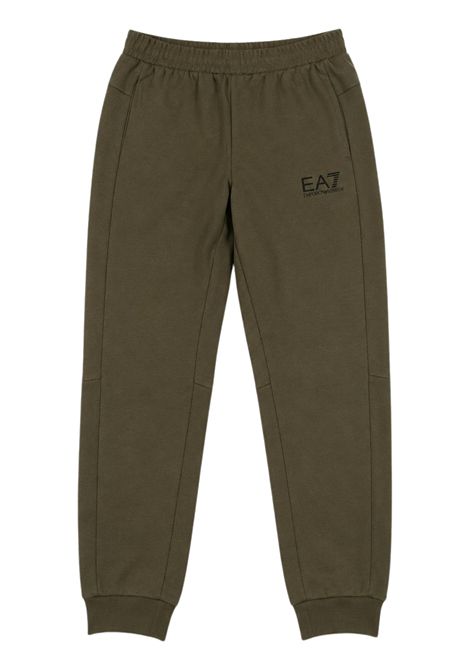 Green cotton trousers for children EMPORIO ARMANI | 7B000366VERDE