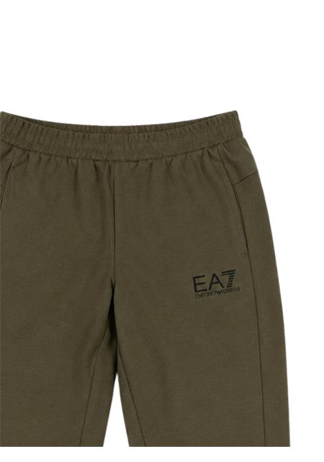 Green cotton trousers for children EMPORIO ARMANI | 7B000366VERDE