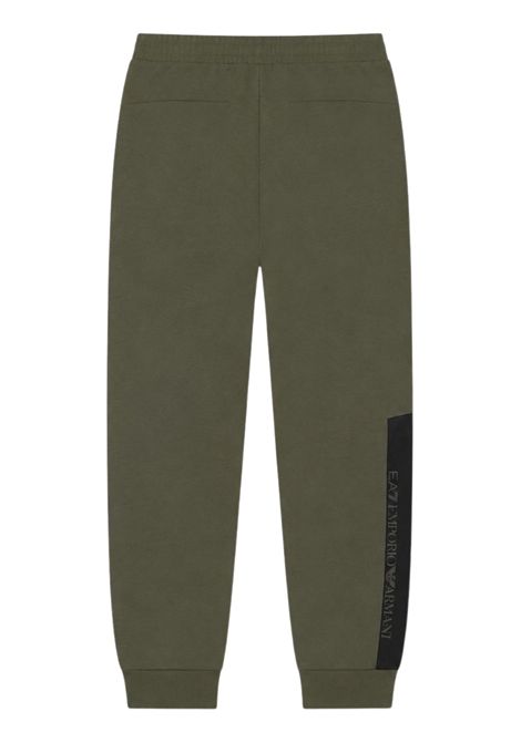 Green cotton trousers for children EMPORIO ARMANI | 7B000366VERDE