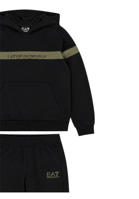 Black cotton children's set EMPORIO ARMANI | 7B000367NERO