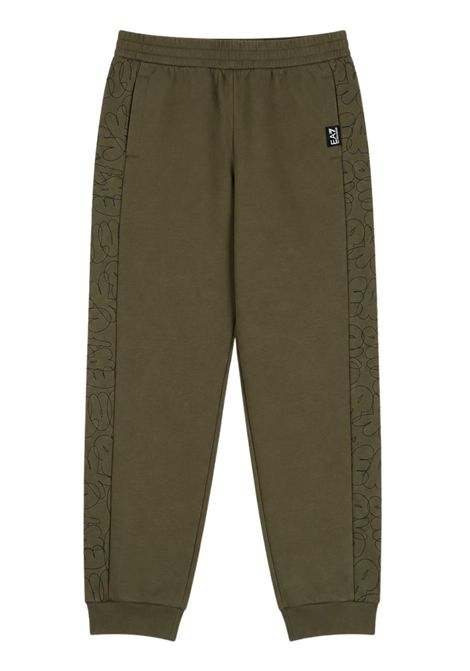 Green cotton trousers for children EMPORIO ARMANI | 7B000370VERDE