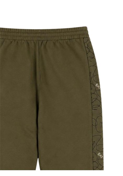 Green cotton trousers for children EMPORIO ARMANI | 7B000370VERDE