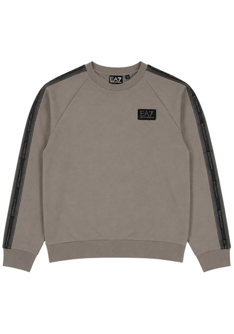 Felpa bambino grigia in cotone EMPORIO ARMANI | 7B000372GRIGIO
