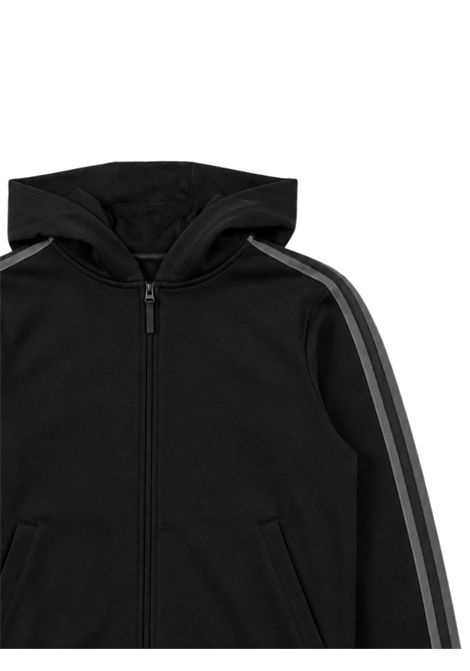 Felpa bambino nera in cotone EMPORIO ARMANI | 7B000373NERO