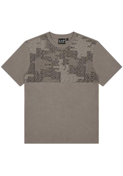 T-shirt bambino grigia in cotone EMPORIO ARMANI | 7B000381GRIGIO