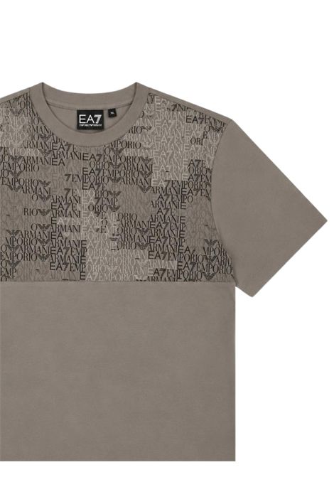 T-shirt bambino grigia in cotone EMPORIO ARMANI | 7B000381GRIGIO