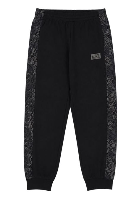 Pantalone bambino nero in cotone EMPORIO ARMANI | 7B000383NERO
