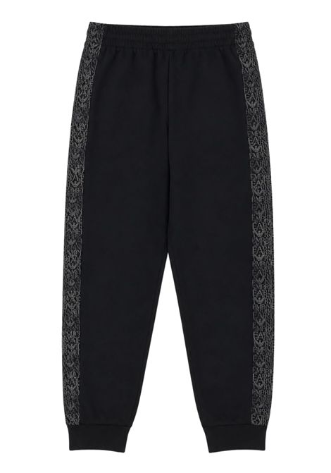 Pantalone bambino nero in cotone EMPORIO ARMANI | 7B000383NERO