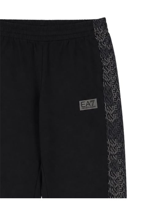 Pantalone bambino nero in cotone EMPORIO ARMANI | 7B000383NERO