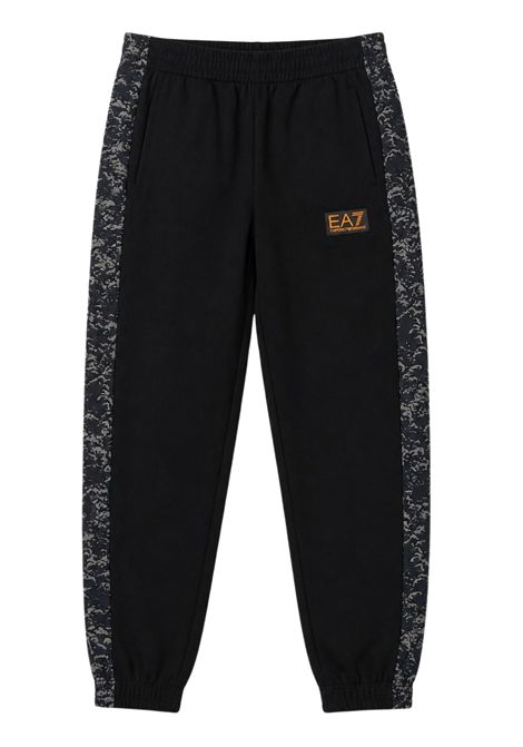 Pantalone bambino nero in cotone EMPORIO ARMANI | 7B000386NERO