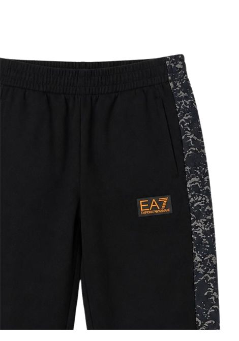 Pantalone bambino nero in cotone EMPORIO ARMANI | 7B000386NERO