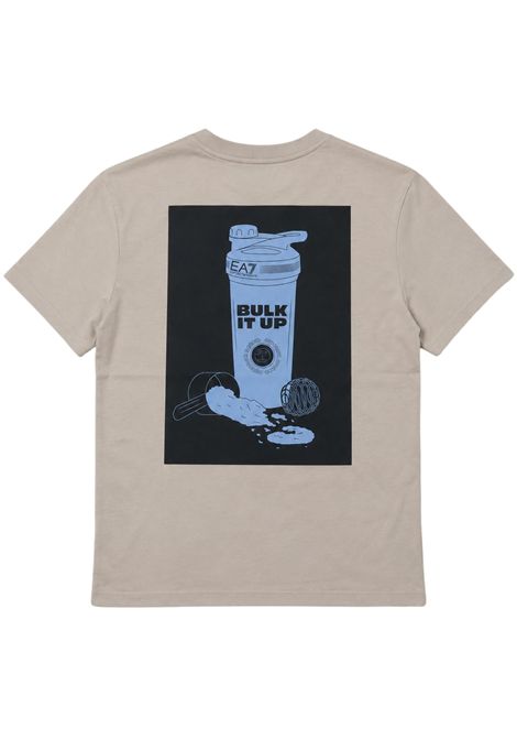 T-shirt bambino grigia in cotone EMPORIO ARMANI | 7B000390GRIGIO