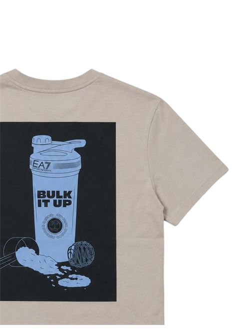 T-shirt bambino grigia in cotone EMPORIO ARMANI | 7B000390GRIGIO