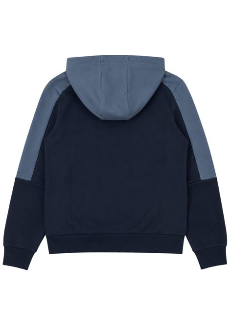 Felpa bambino blu in cotone EMPORIO ARMANI | 7B000394BLU