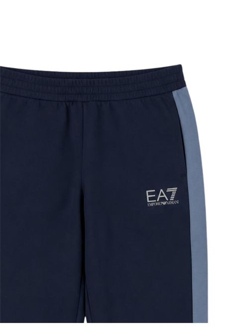 Pantalone bambino blu in cotone EMPORIO ARMANI | 7B000395BLU