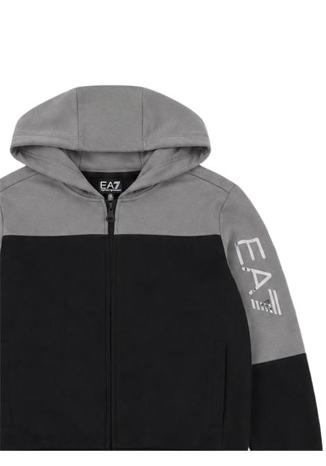 Black/grey cotton children's set EMPORIO ARMANI | 7B000396NERO/GRIGIO