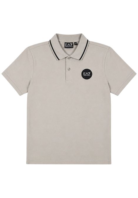 Polo bambino grigia in cotone EMPORIO ARMANI | 7B000398GRIGIO
