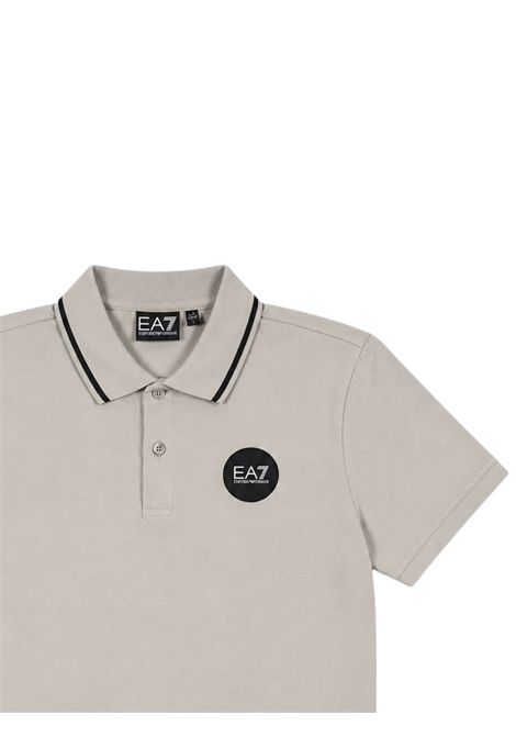 Polo bambino grigia in cotone EMPORIO ARMANI | 7B000398GRIGIO