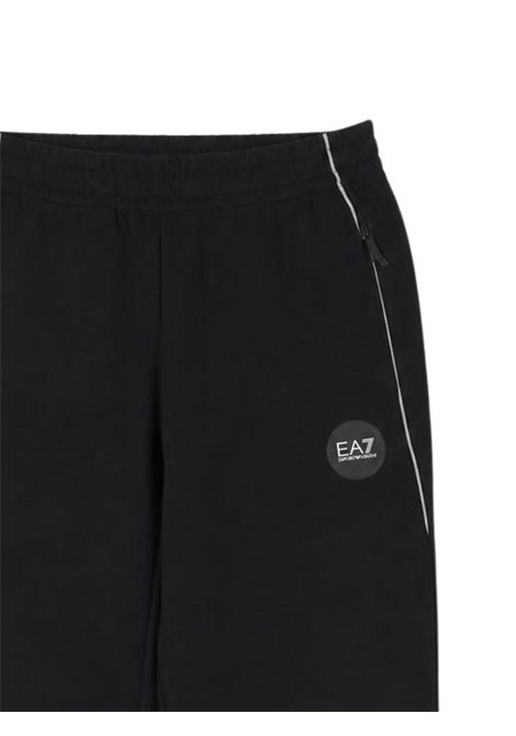 Pantalone bambino nero in cotone EMPORIO ARMANI | 7B000400NERO